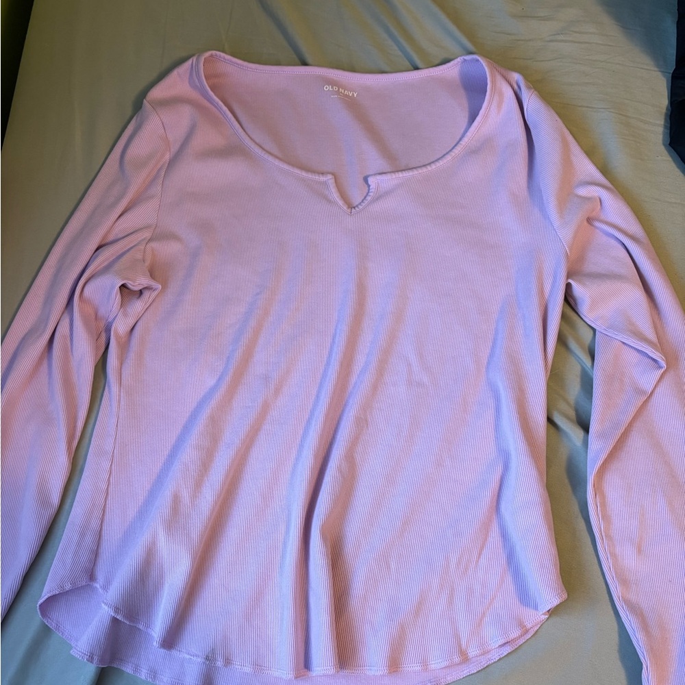 Old Navy Women's Pink Long Sleeve Top